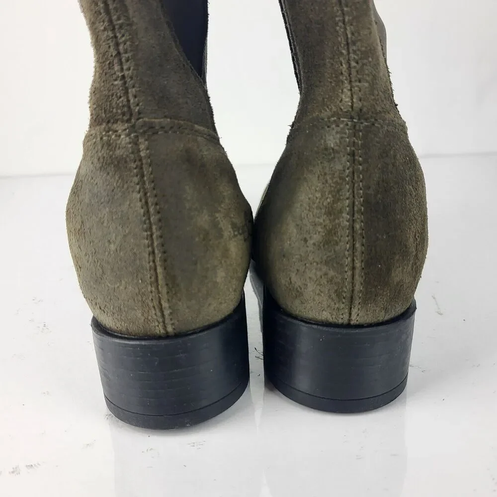 Over the knee waterproof Suede stretch Boots